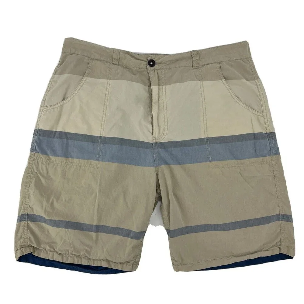 Life is Good Shorts Men's 40 Blue Versa‎ Shorts Flat Front Reversible 9